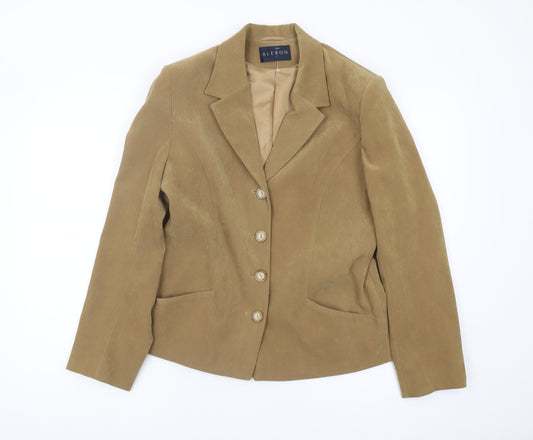 Womens UK Size 12 Alexon Regular Brown Blazer