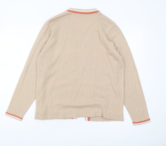 Womens UK Size M Honor Millburn Beige Cardigan Jumper