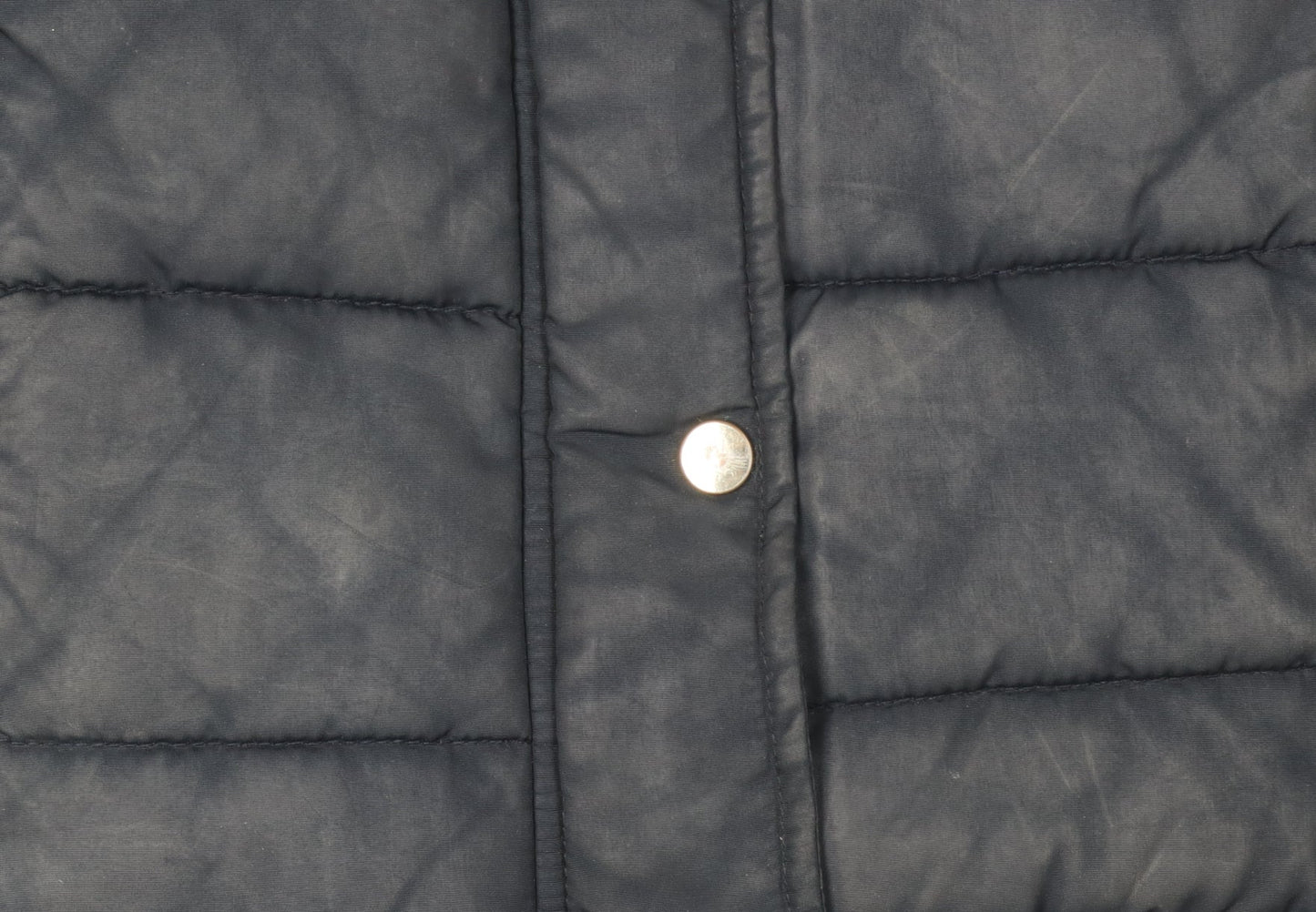 Womens UK Size 10 Topshop Black Puffer Jacket