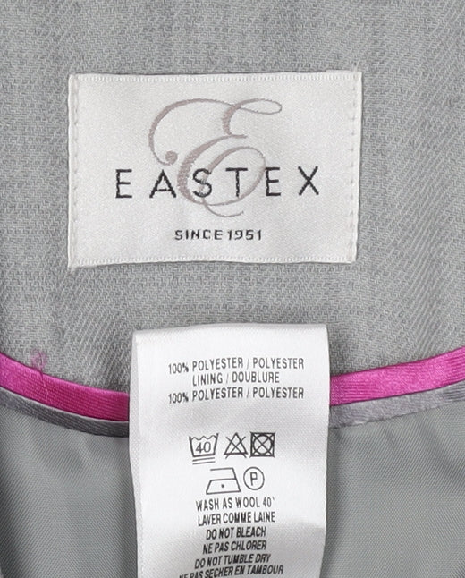 Eastex Women's Grey Suit Jacket Blazer Size 10