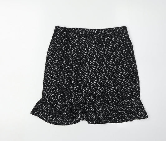 Additional front view of J.Crew Women's Black Polyester Skirt Size 2XS