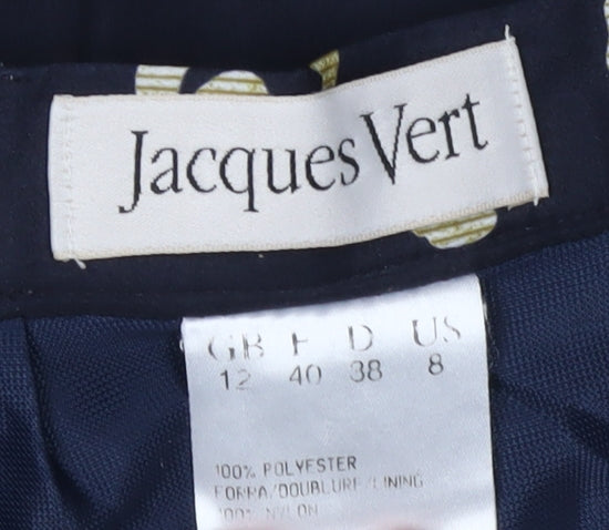 Jacques Vert Women's Blue Floral Pleated Skirt Size 12