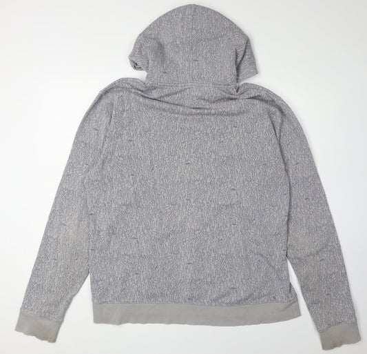 Mens UK Size L Nike Grey Pullover Hoodie