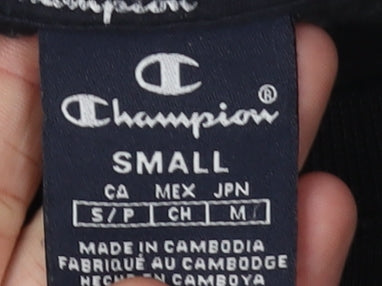 Mens UK Size S Champion Black Pullover Sweatshirt