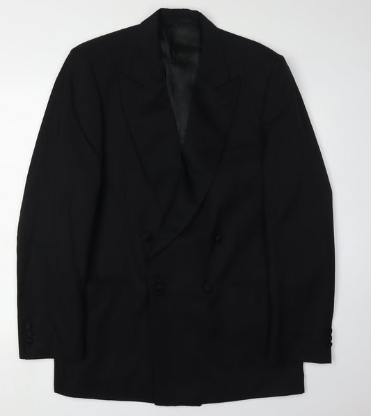 Mens UK Size 42 Austin Reed Regular Black Suit Tuxedo