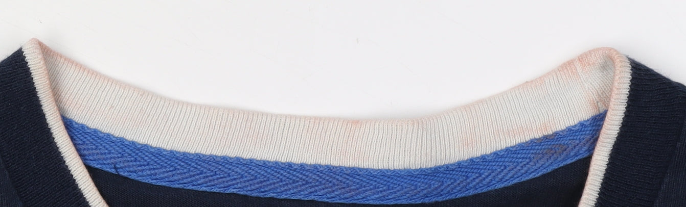 Adidas Men's Blue Crew Neck T-Shirt, Size S