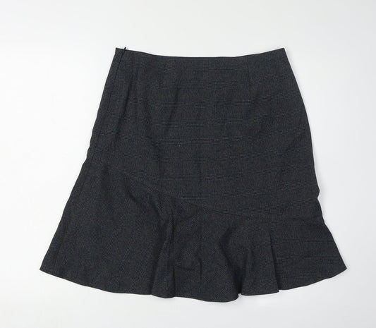 Marks and Spencer Women's Black A-Line Skirt, Size 12