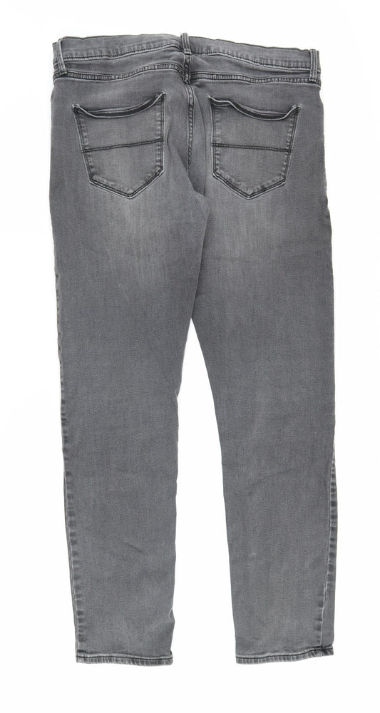 Marks and Spencer Men's Grey Slim Fit Jeans Size 36