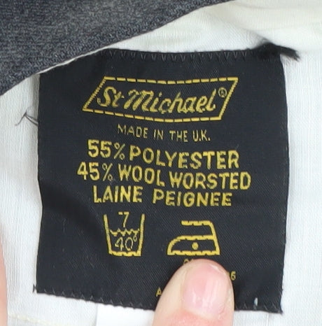 St Michael Men's Grey Dress Pants Size 32