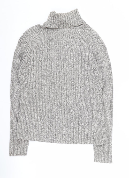 GAP Women's Grey Roll Neck Pullover Jumper, M