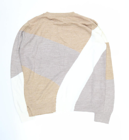 Womens UK Size 10 Marks and Spencer Beige Pullover Jumper