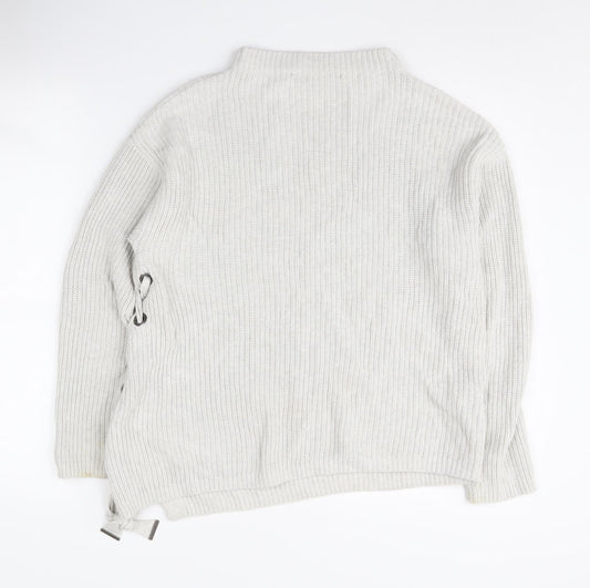 Womens UK Size 12 Oui Ivory Pullover Jumper