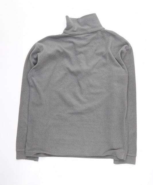 Mens UK Size S Trespass Grey 1/4 Zip Sweatshirt