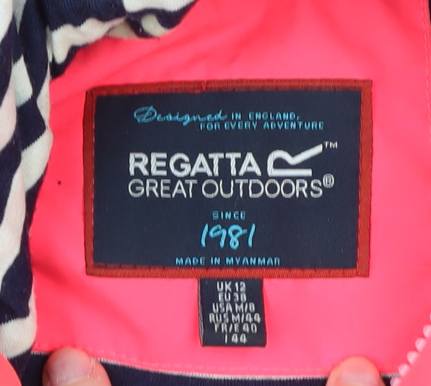 Womens UK Size 12 Regatta Pink Rain Coat