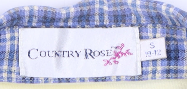 Womens UK Size S Country Rose Yellow Polo