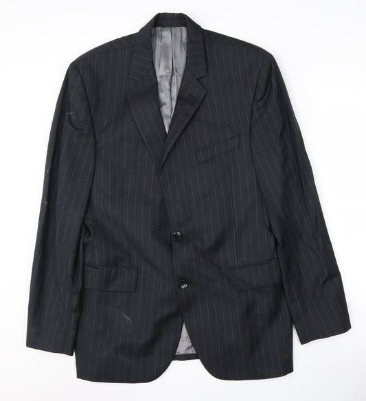 Mens UK Size 40 Austin Reed Regular Black Suit Jacket