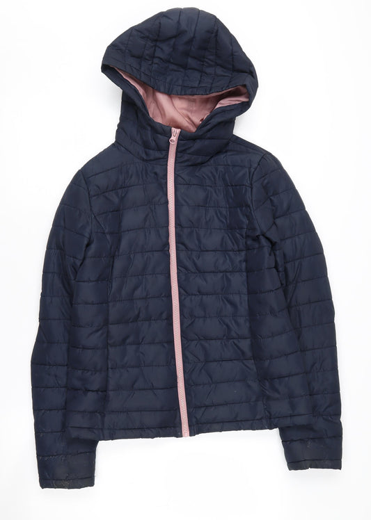 Womens UK Size S Jacqueline de Yong Blue Puffer Jacket