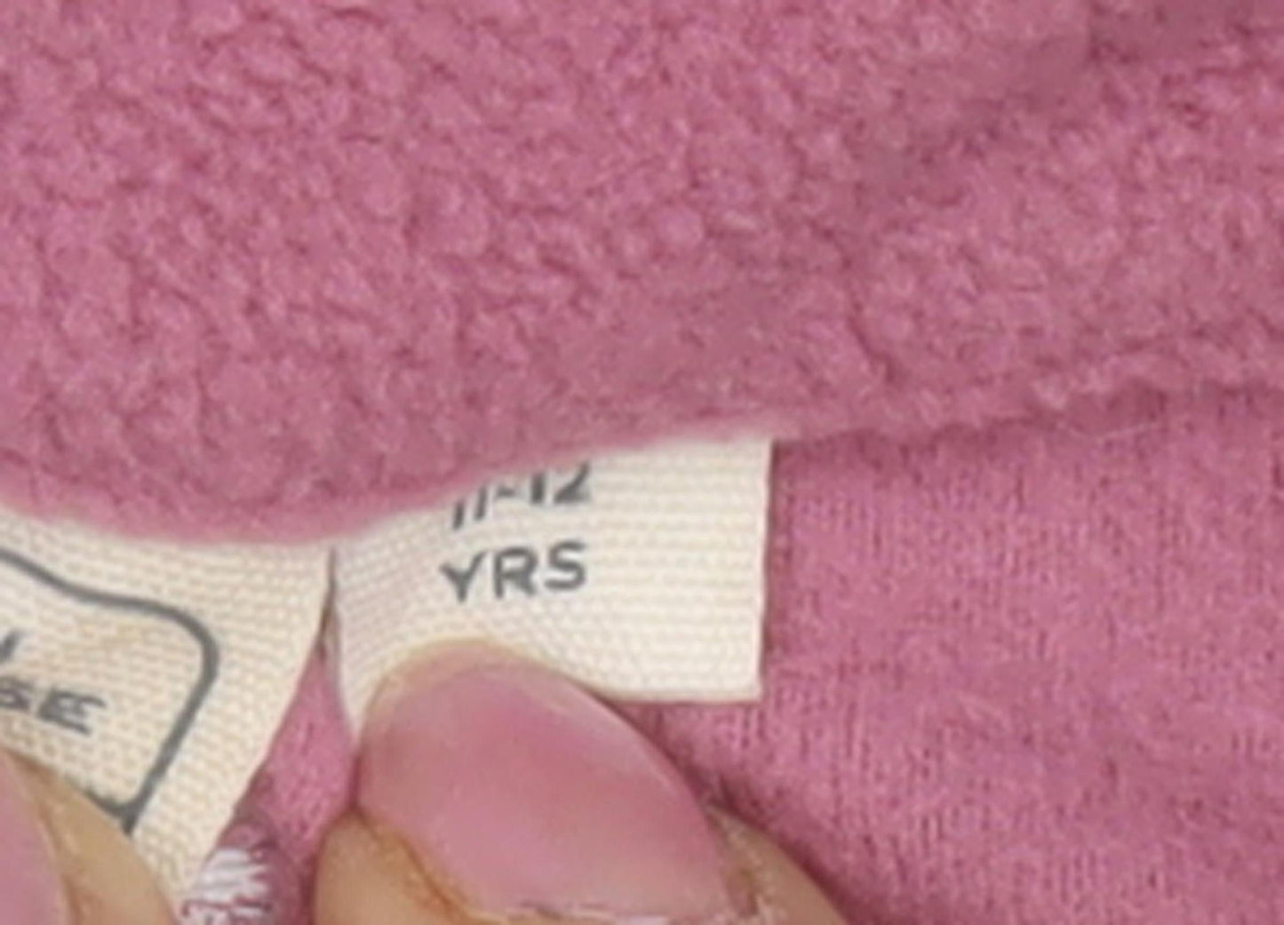 Mountain Warehouse Girls Pink Fleece Full Zip Hoodie 12 Years