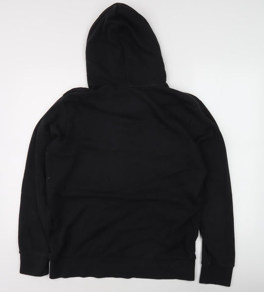 Adidas Men's Black Logo Hoodie Size L Pullover