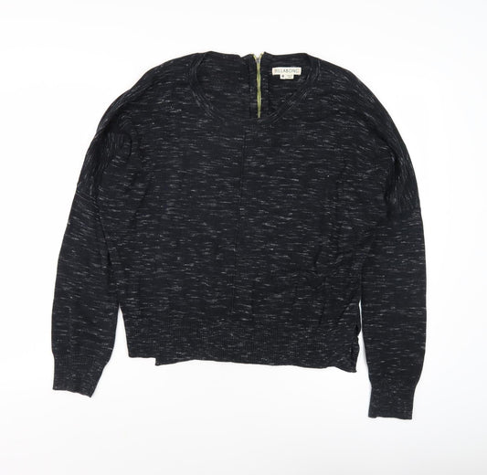 Womens UK Size M Billabong Black Full Zip Jumper