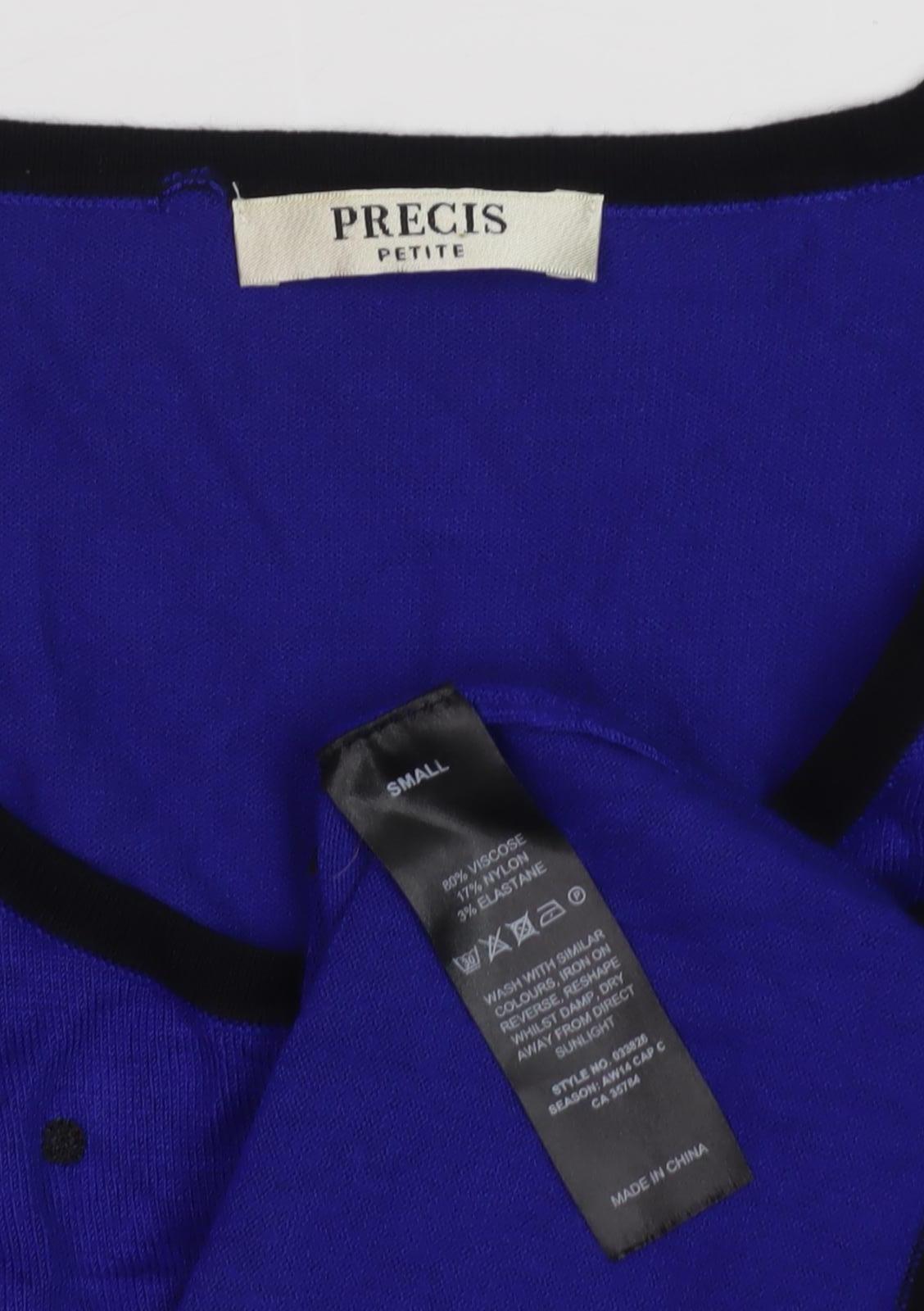 Womens UK Size S Precis Blue Pullover Jumper