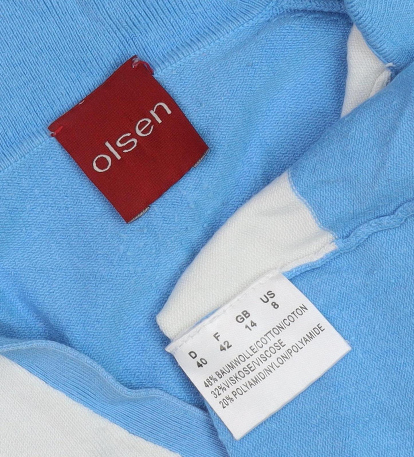Womens UK Size 12 Olsen Blue Jumper