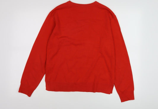 Womens UK Size 10 Marks and Spencer Red Pullover Jumper