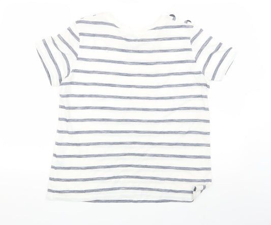 Womens UK Size 12 Warehouse White Basic T-Shirt