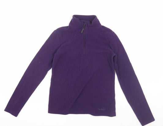 Additional front view of Peter Storm Women's Purple Fleece Jacket, size 10