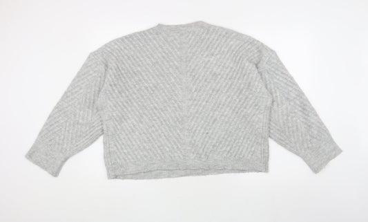 Womens UK Size L Topshop Grey Jumper Jumper