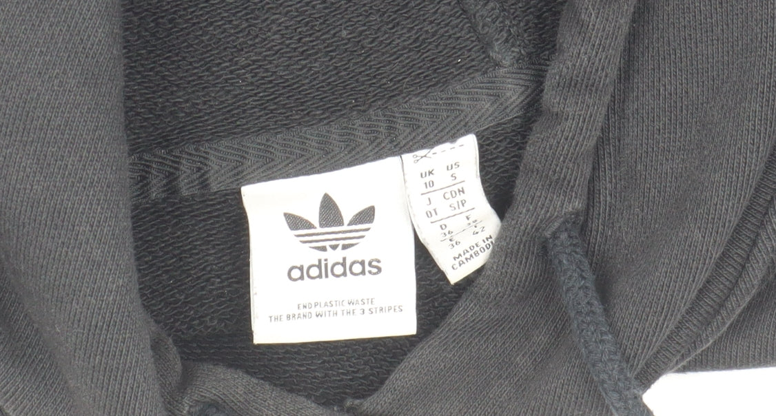 Adidas Men's Black Pullover Hoodie XS - Logo Accents