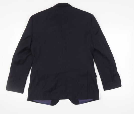 Mens UK Size 40 T.M.Lewin Regular Blue Suit Jacket