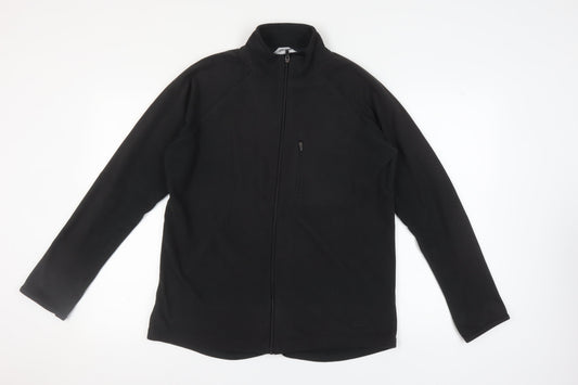 Additional front view of Peter Storm Men's Black Fleece Jacket M