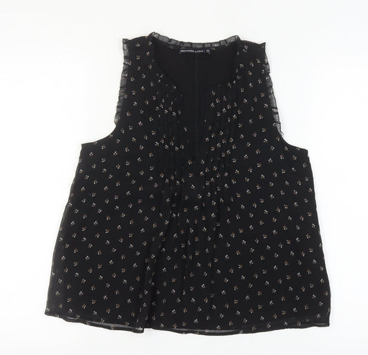 Womens UK Size XS Abercrombie & Fitch Black Tank