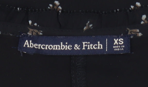 Abercrombie & Fitch Women's Black XS Floral Tank
