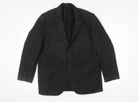 Mens UK Size 44 Aquascutum Regular Black Suit Jacket