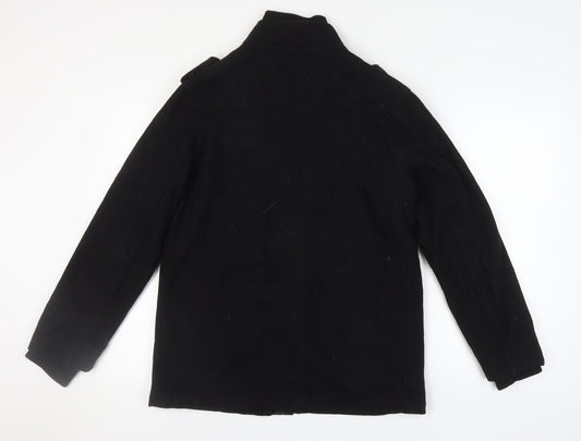 Mens UK Size L Brave Soul Black Military Jacket