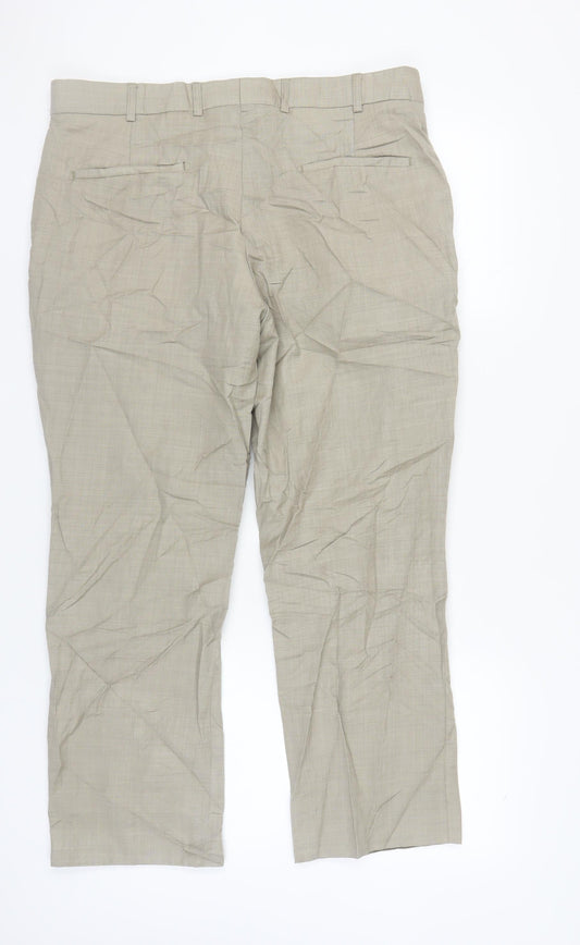 Gibson Men’s Beige Chino Trousers 36 Short