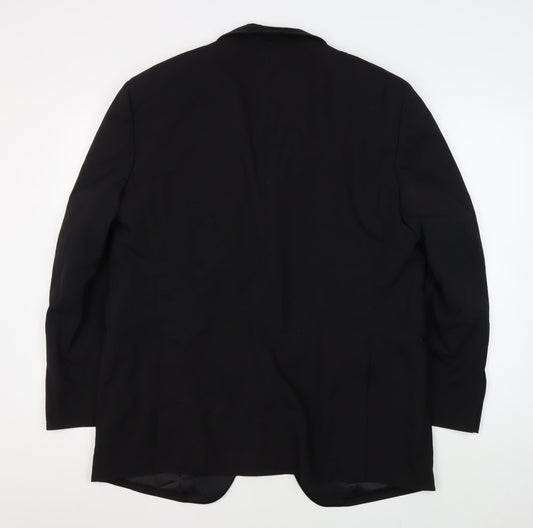Mens UK Size 42 Moss Bros Regular Black Suit Tuxedo
