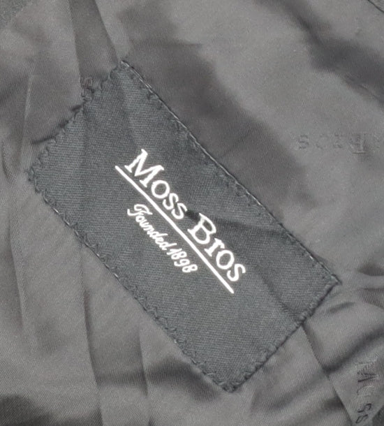 Mens UK Size 42 Moss Bros Regular Black Suit Tuxedo