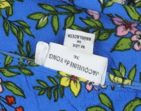 Jacqueline de Yong Women's Blue Floral Dress, Size 8