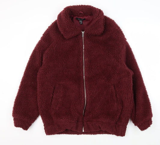 Womens UK Size 8 New Look Red Basic Jacket