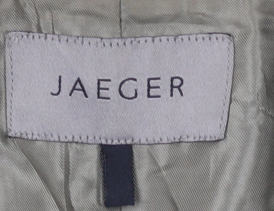 Jaeger Women's Grey Tweed Blazer - Size L