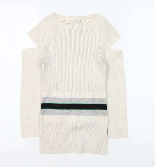 Womens UK Size XS Karen Millen Ivory Jumper Jumper