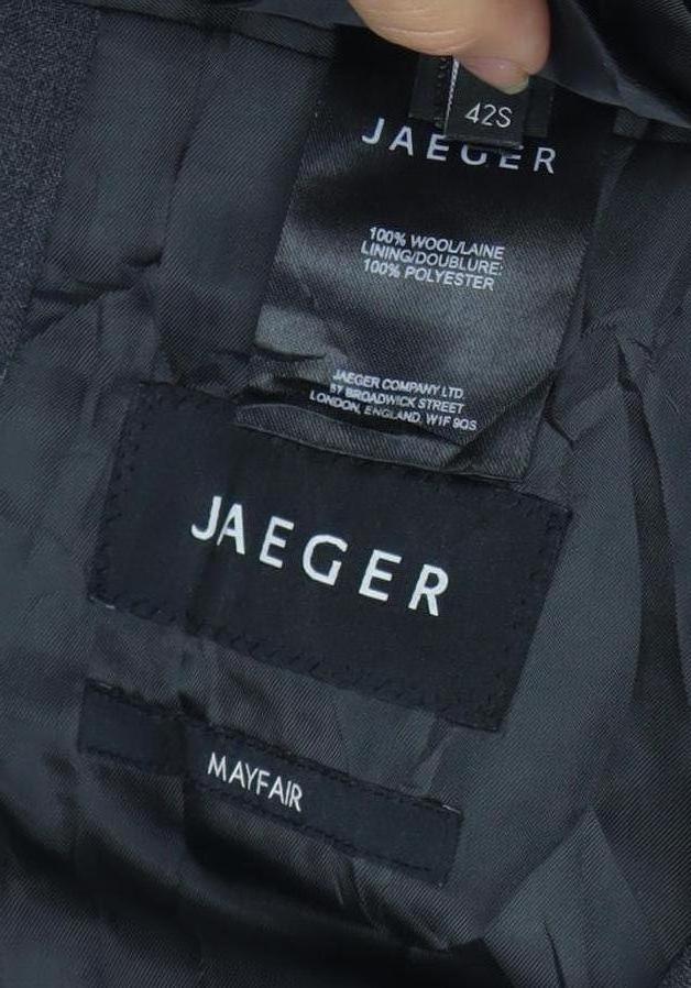 Mens UK Size 42 Jaeger Grey Suit Jacket