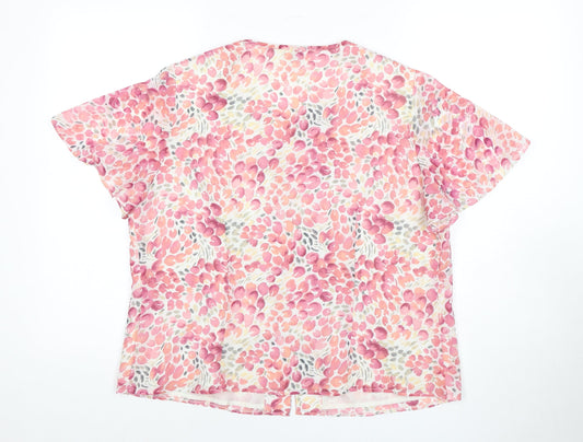 Womens UK Size 16 Eastex Multicoloured Basic Blouse