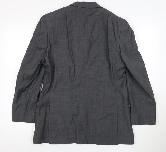 Mens UK Size 40 Unbranded Regular Grey Suit Jacket