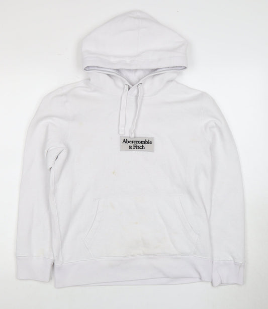 Womens UK Size XS Abercrombie & Fitch White Hoodie