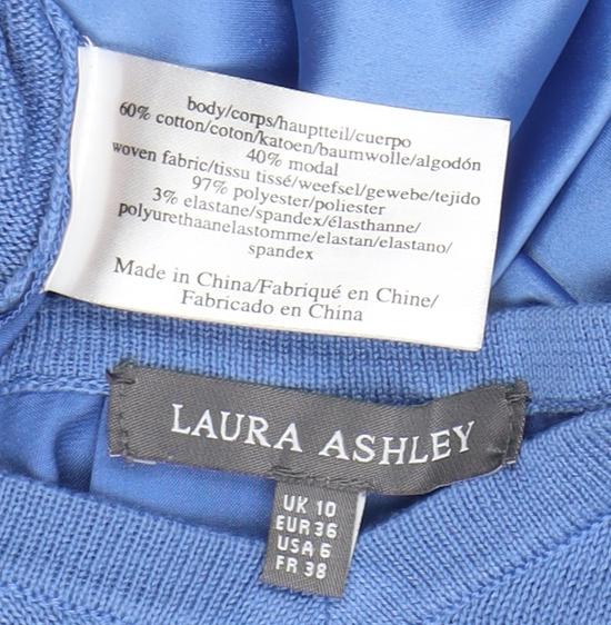 Laura Ashley Women's Blue Long Sleeve Top, Size 10