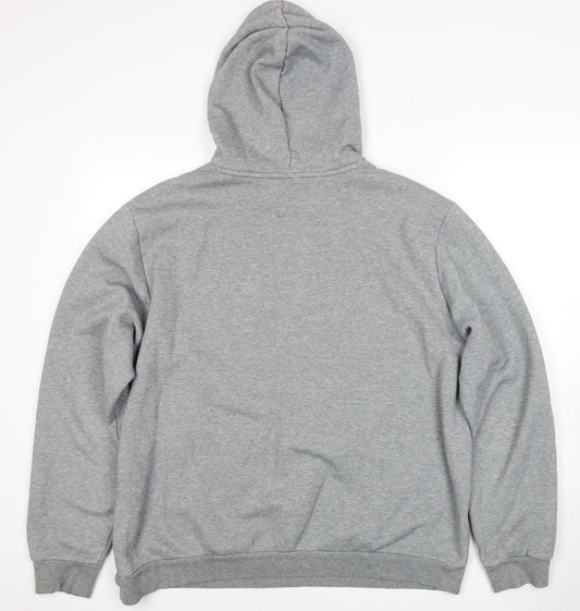 Mens UK Size 2XL PUMA Grey Pullover Hoodie